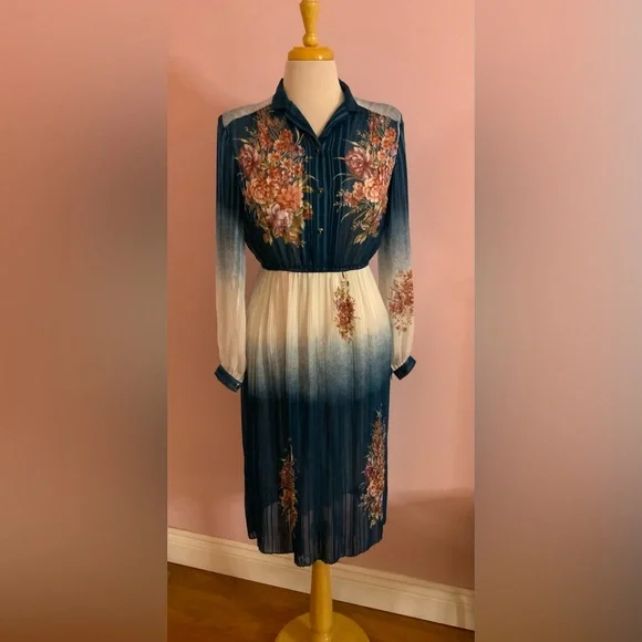 Stunning Floral Ombre Dress - Picture 1 of 12